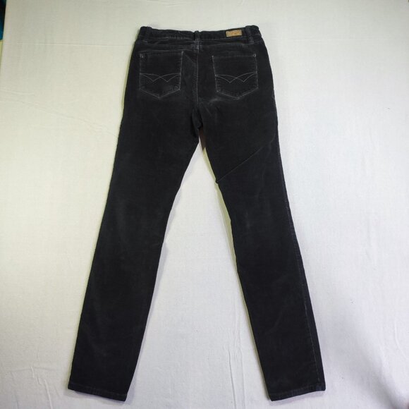 Buffalo Iron corduroy pants women's size 8X32 black mid-rise slim fit - Picture 3 of 11